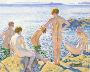 De Baadsters (Théo van Rysselberghe)