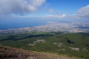 De Golf van Napels van op de Vesuvius